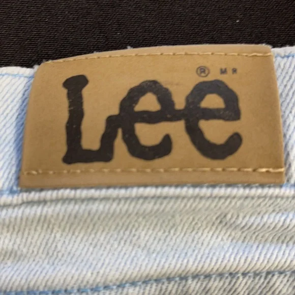 Vintage Lee Mom High-Rise Light Wash Denim Blue Jeans - Picture 5 of 10